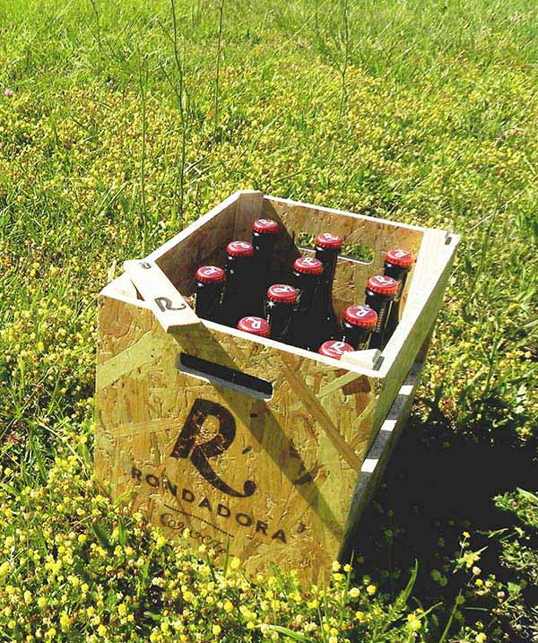 Pack 12 botellas de cerveza más abridor hecho a mano