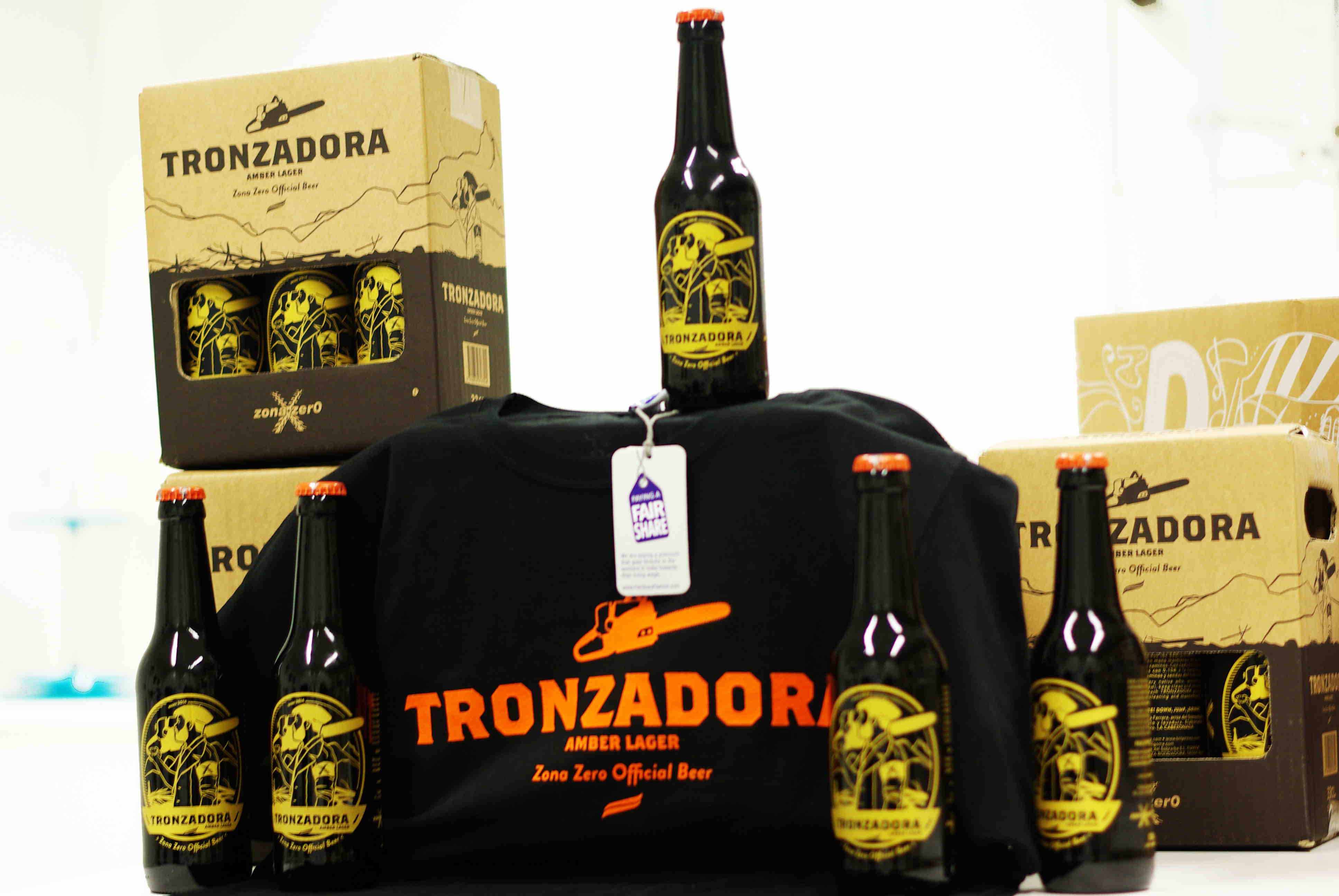 Pack 6 Tronzadora 33cl + camiseta - Cerveza Rondadora - Rondadora